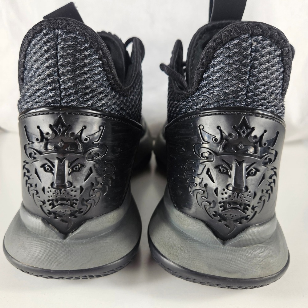 Nike LeBron Witness 4 Lion Heel Mens 8.5 Basketball Shoes Black Iron Grey